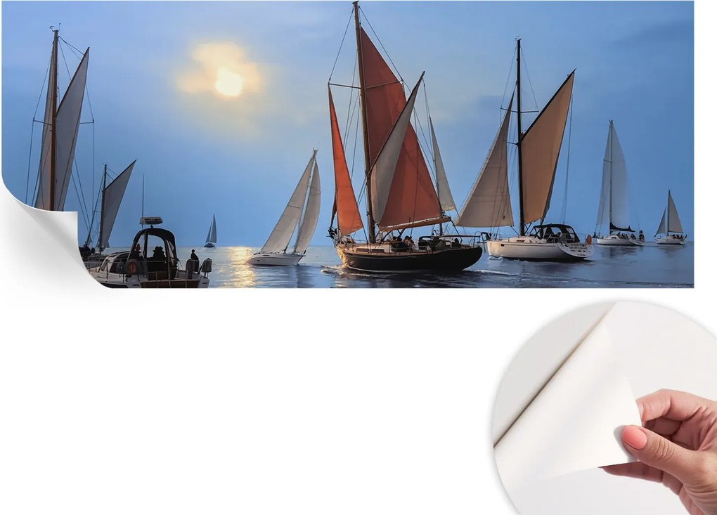 Prémium fali öntapadós fotótapéta Vitorlás kaland 250x104 cm