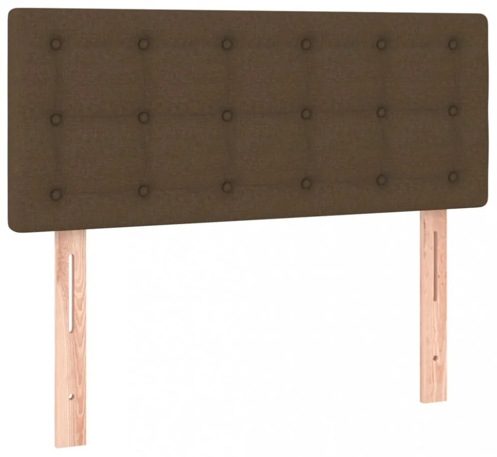 sötétbarna szövet fejtámla 100x5x78/88 cm