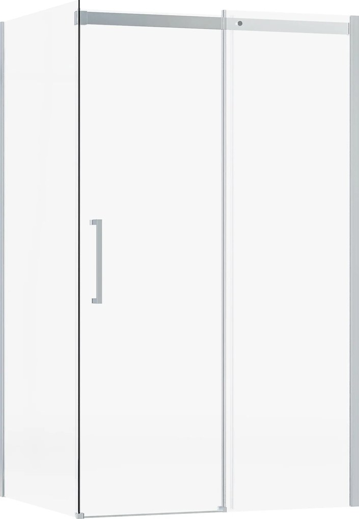 Indes Zuhanykabin 80x80x195 Csúsztatható Króm Ezüst Tommy Üveg 8mm