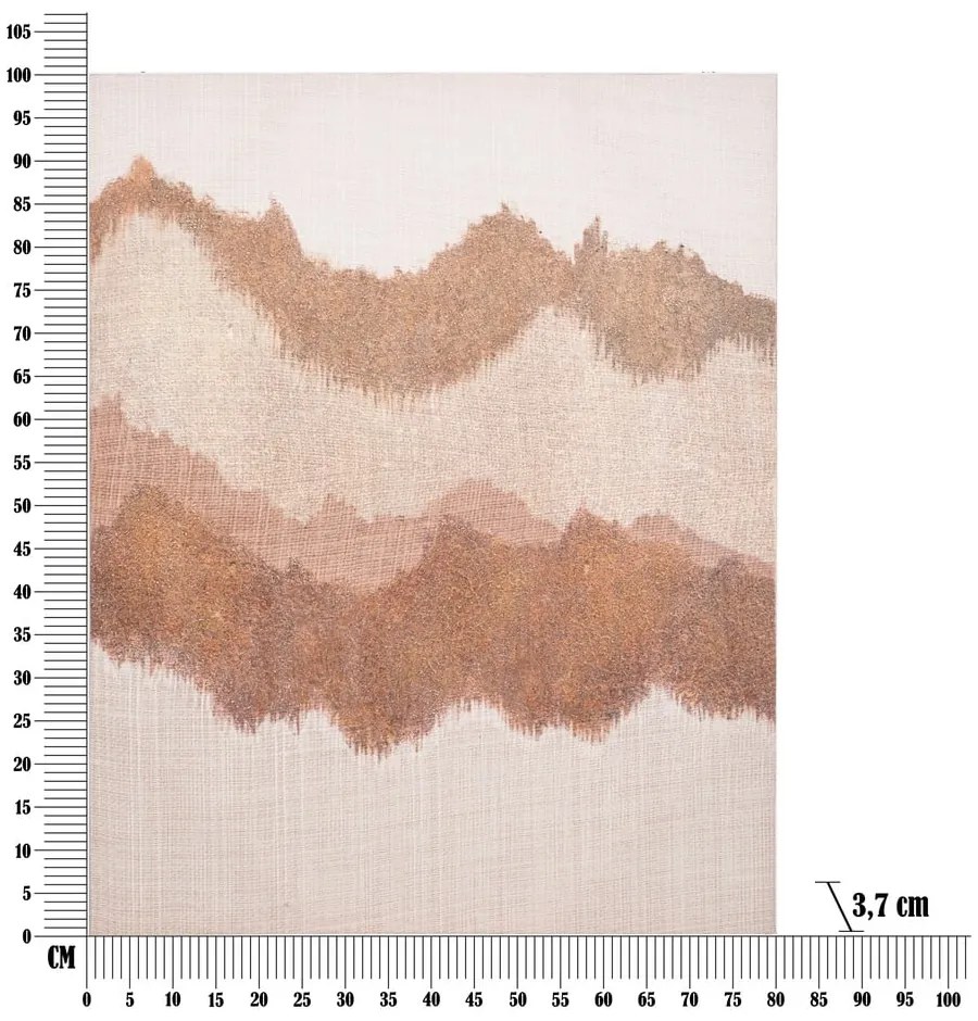 Festmény 80x100 cm Browny - Mauro Ferretti