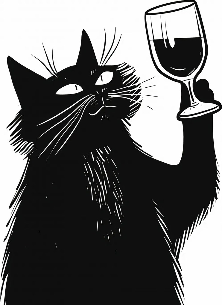 Poszter 67,5x95cm Macska virtuóz