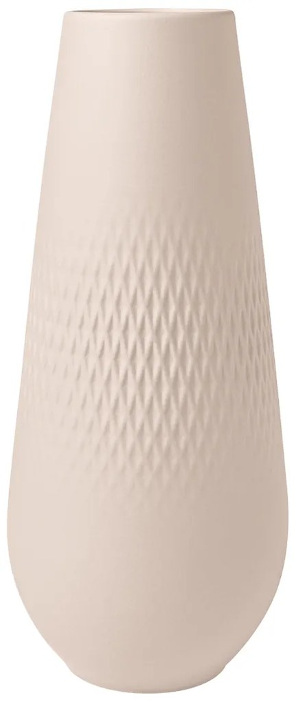 Magas Carré váza, Manufacture Collier bézs, m. 11,6 cm - Villeroy & Boch