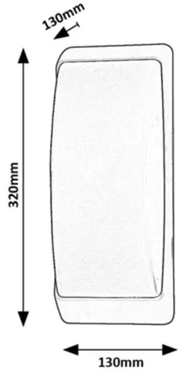 Rabalux 7797 - Kültéri fali lámpa OPOLE 1xE27/12W/230V IP65