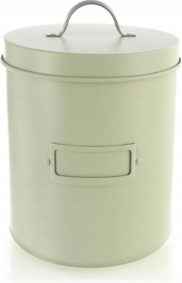 Tároló Doboz Fém Zöld Kávé Tea Cukor Doboz