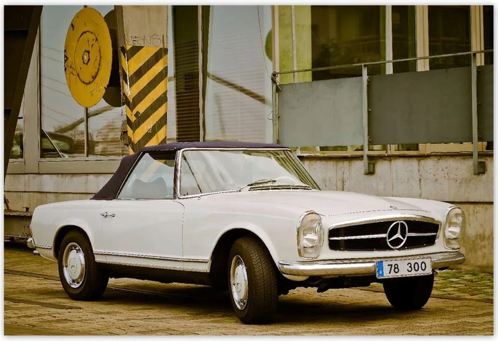 Plakátok 200x135 Mercedes kabrió