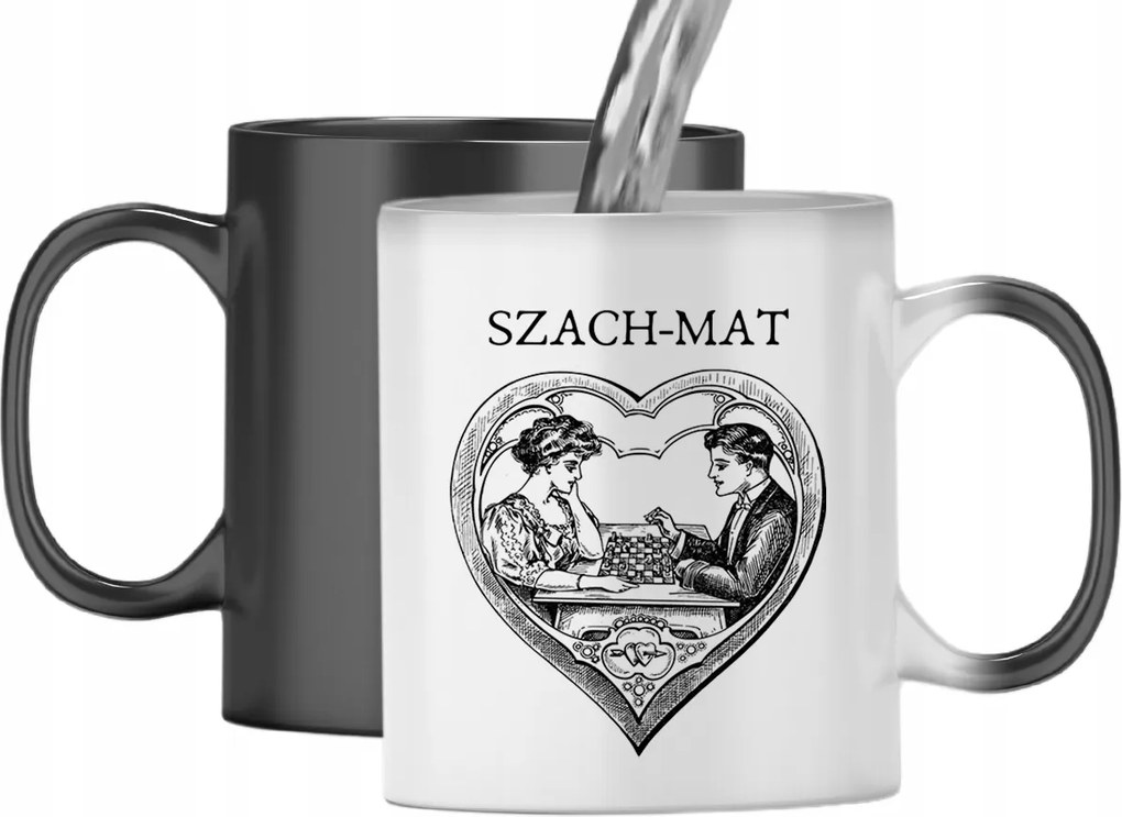 Mágikus Bögre Sakkozóknak Színváltós Nyomtatott Fotóval