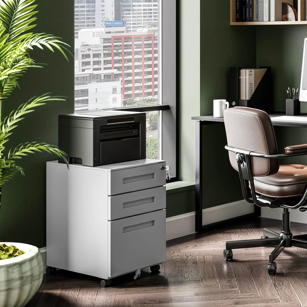 ATE fém irodai tároló 390 x 600 x 500 mm, szürke