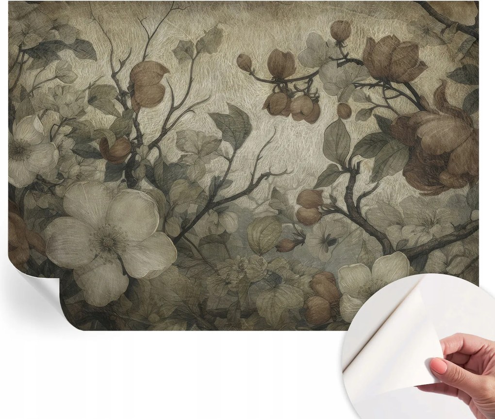 Dekoratív Öntapadós Tapéta Divatos Minták Virágos szépség 208x146 cm