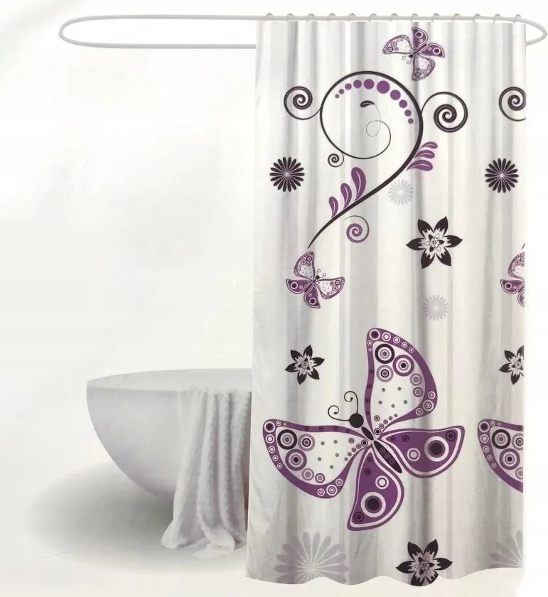 Peva 180/180 Kotara Zuhanyfüggöny Zuhanykádhoz ZPE06