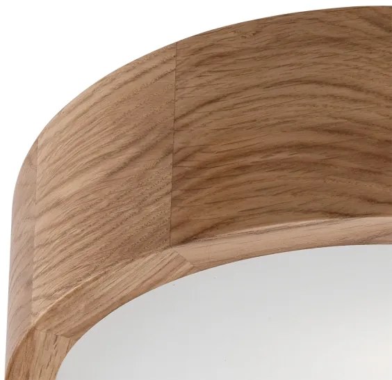 Mennyezeti lámpa OAK 1xE27/60W/230V, tölgy, átm. 27,5 cm