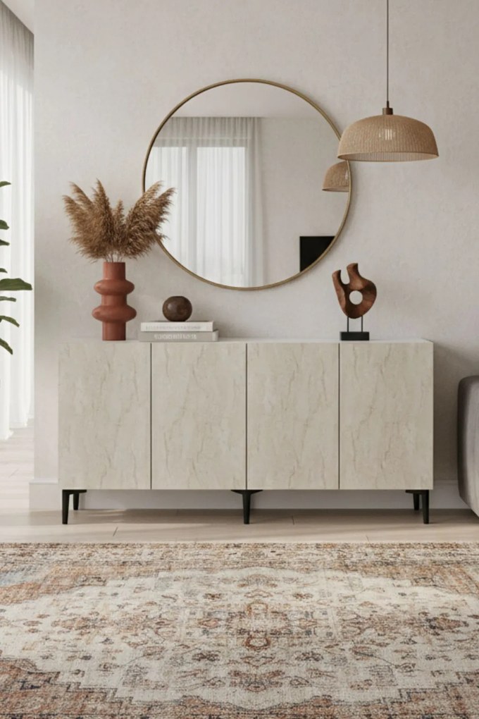 Apolos 150 - White, Travertine