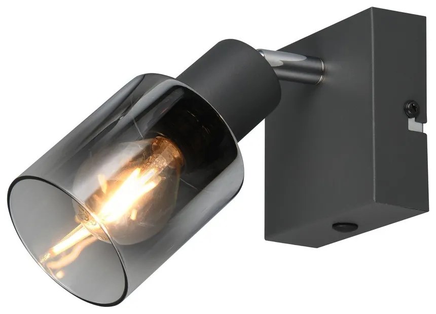 Antracitszürke spotlámpa ø 7 cm Cadiz – Trio