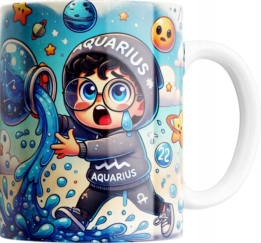 Bögre Csillagjegy Vízöntő Kiváló Minőség Ajándék Szöveg