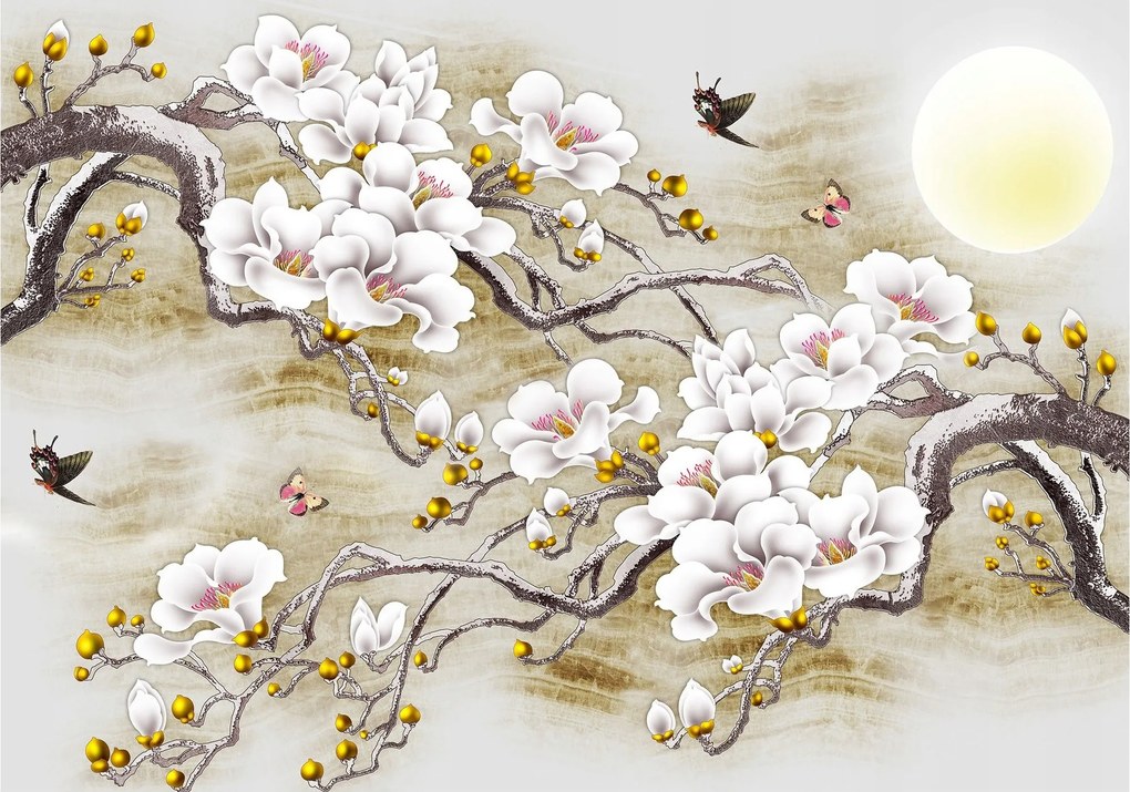 Fotótapéta Virágzó Sakura japán elegancia tavasz 350x250 +ragasztó