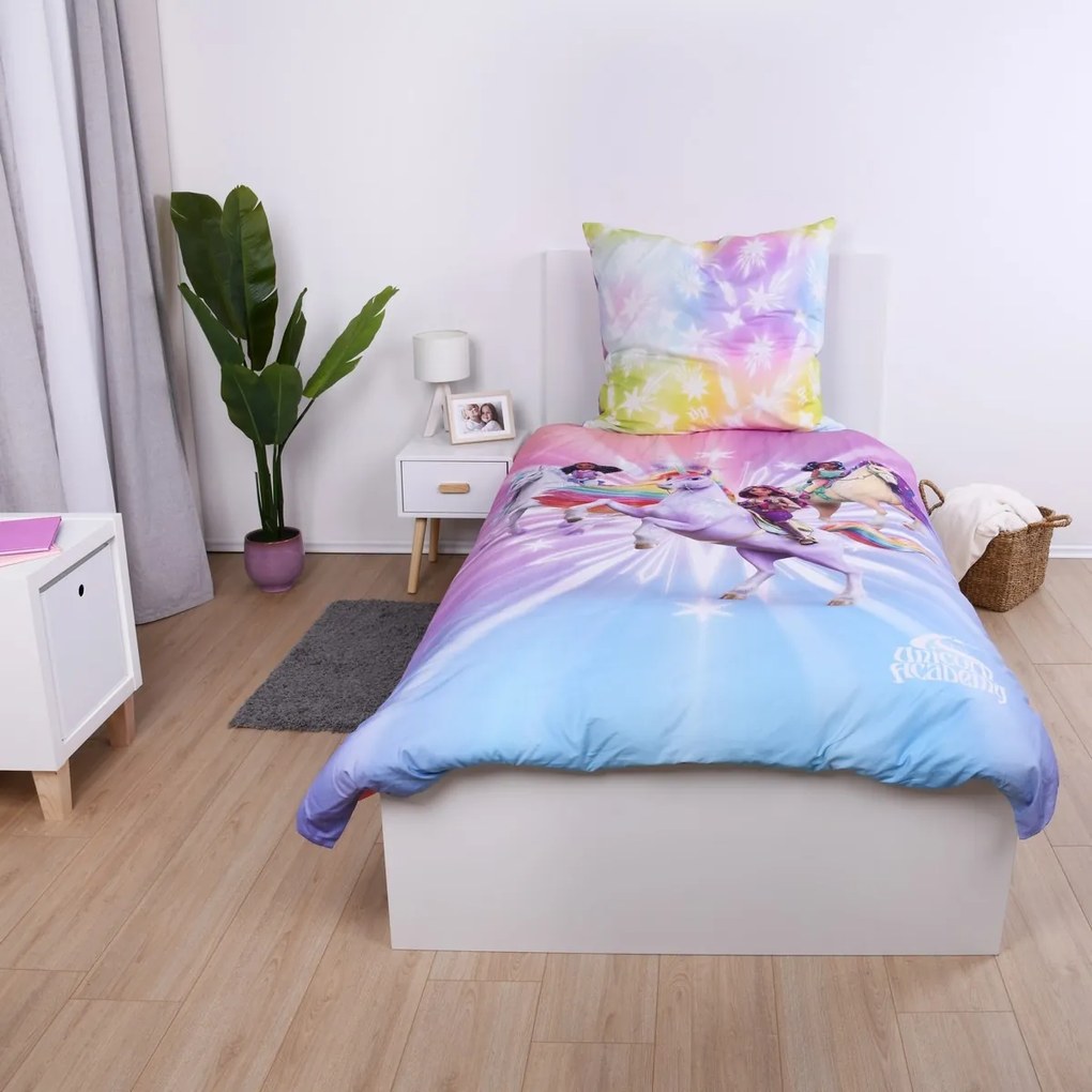 Herding Pamut ágynemű Unicorn Academy, 140 x 200cm, 70 x 90 cm, 140 x 200 cm, 70 x 90 cm