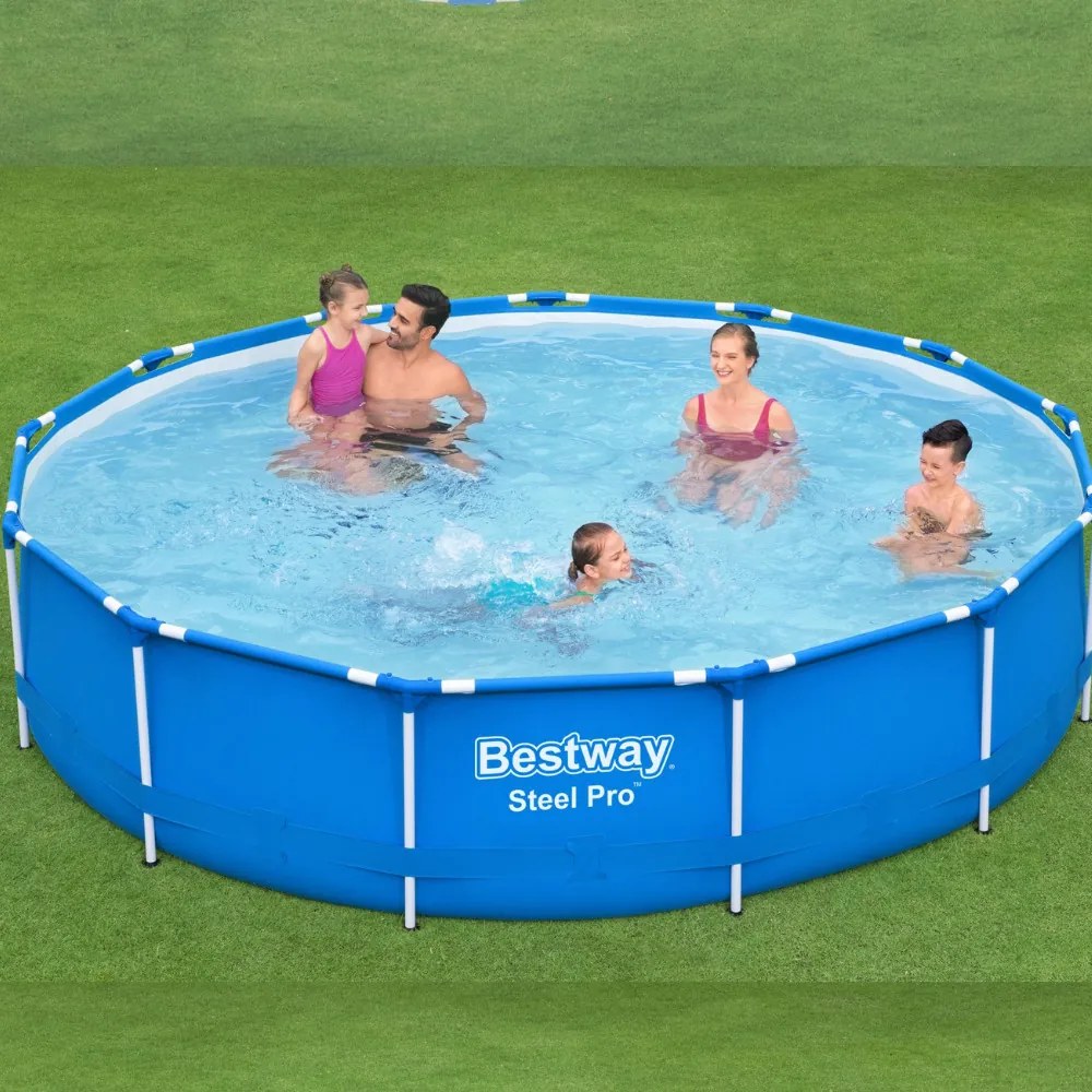 AZZURRO Fémvázas medence szett 396x84 cm