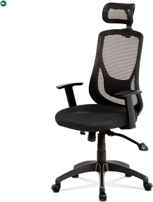 Fekete Hálós Irodai Szék, Szinkron Mechanikával. KA-A186 BK