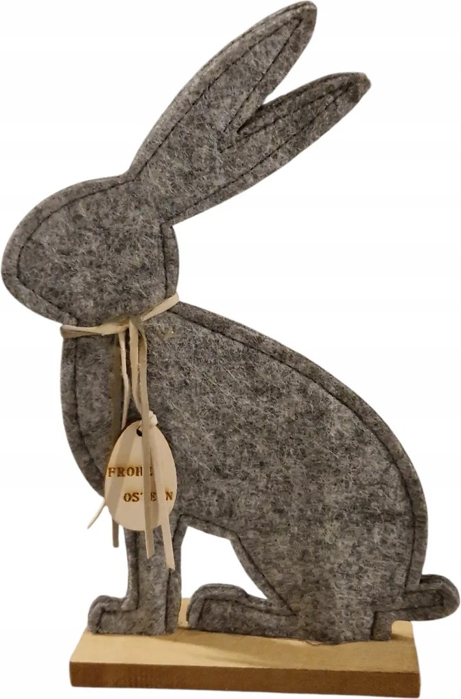 Húsvéti figura Nyuszi dekoráció filcből az állványon