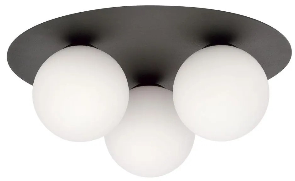 Mennyezeti lámpa SOLAR 3xE14/10W/230V fekete/fehér