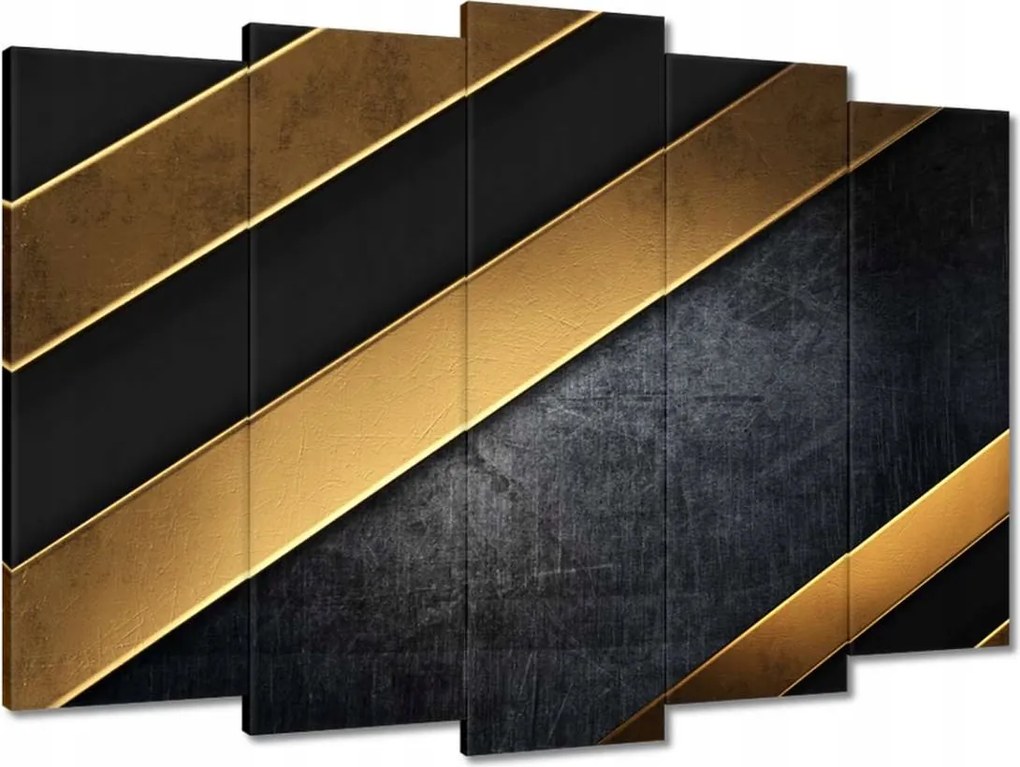 Vászonkép 70x50 Arany csíkok