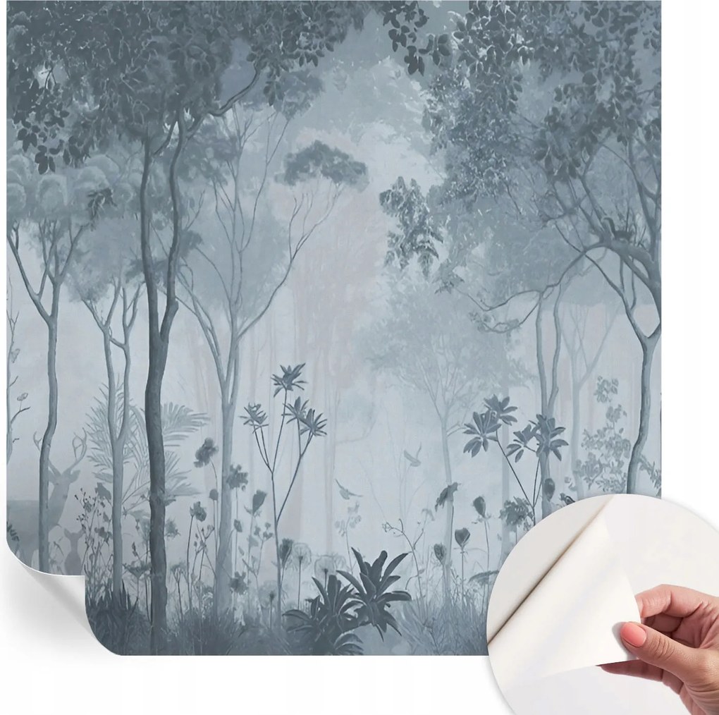 Öntapadós Dekoratív Fotótapéta Hálószobába Erdő misztikus 250x250 cm