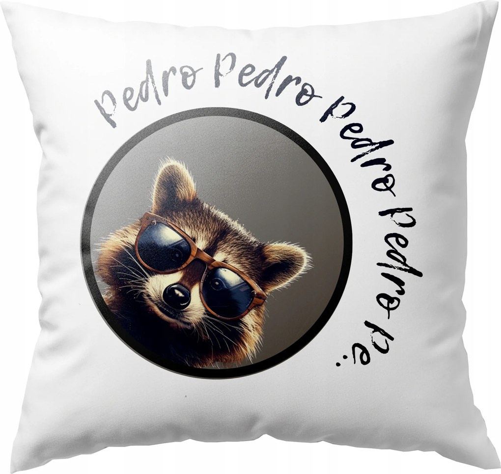 Párna Vicces Nyomott Mintával Mosómedve Pedro Pedro Tik Tok 40 CM