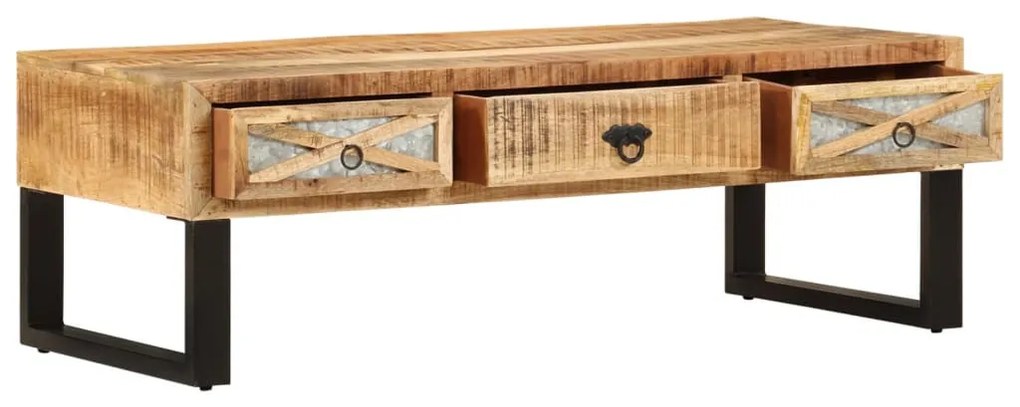 Tömör mangófa dohányzóasztal 110 x 50 x 38 cm