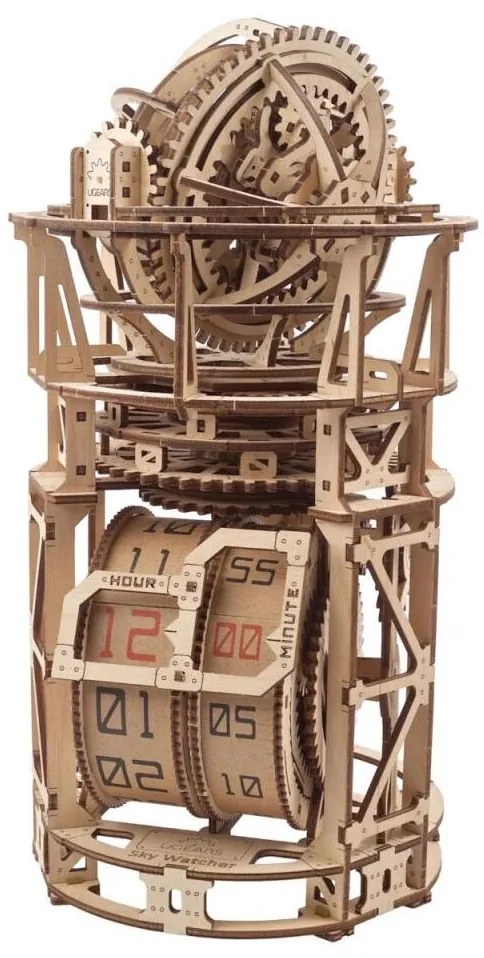 Ugears - 3D fa mechanikus puzzle Óraszerkezet tourbillonnal