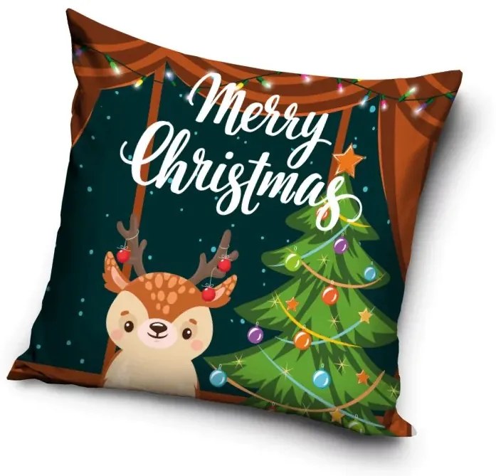 Karácsonyi Cute Reindeer párnahuzat 40x40 cm