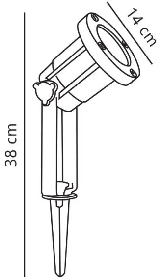 Nordlux - Kültéri spotlámpa SPOTLIGHT 1xGU10/35W/230V IP54