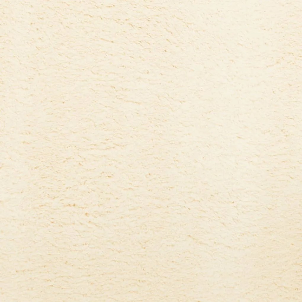 HUARTE krémszínű rövid szálú puha és mosható szőnyeg 240x240 cm
