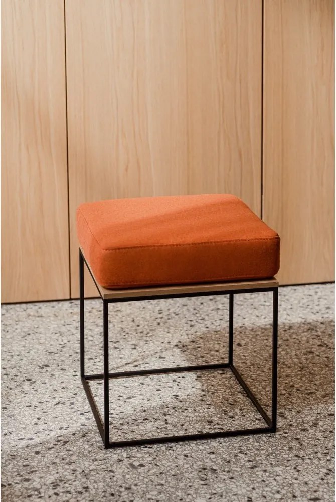 Szürke kárpitozott ülőke Feo – noo.ma