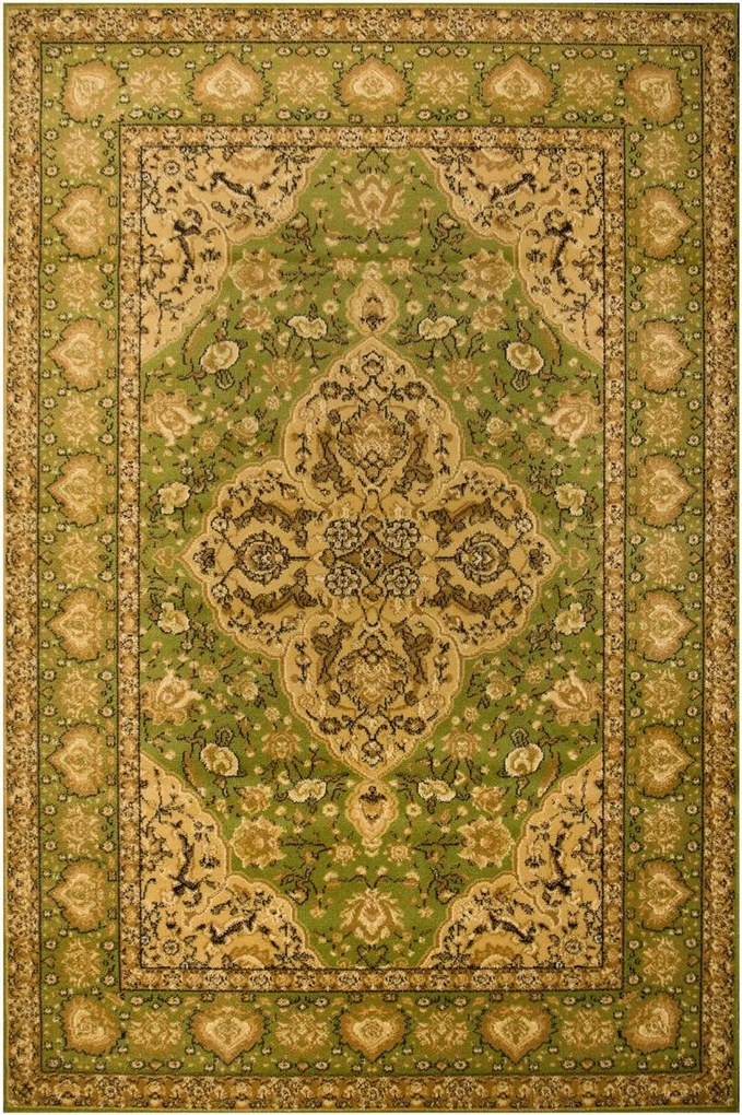 170x240 cm Olíva Szőnyeg Rozetta Dísz Kerettel