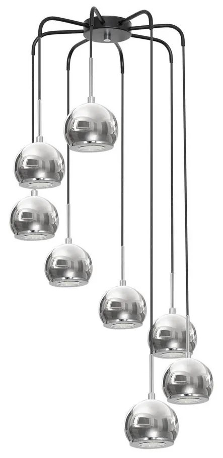 Csillár GERD 8xGU10/8W/230V fényes króm