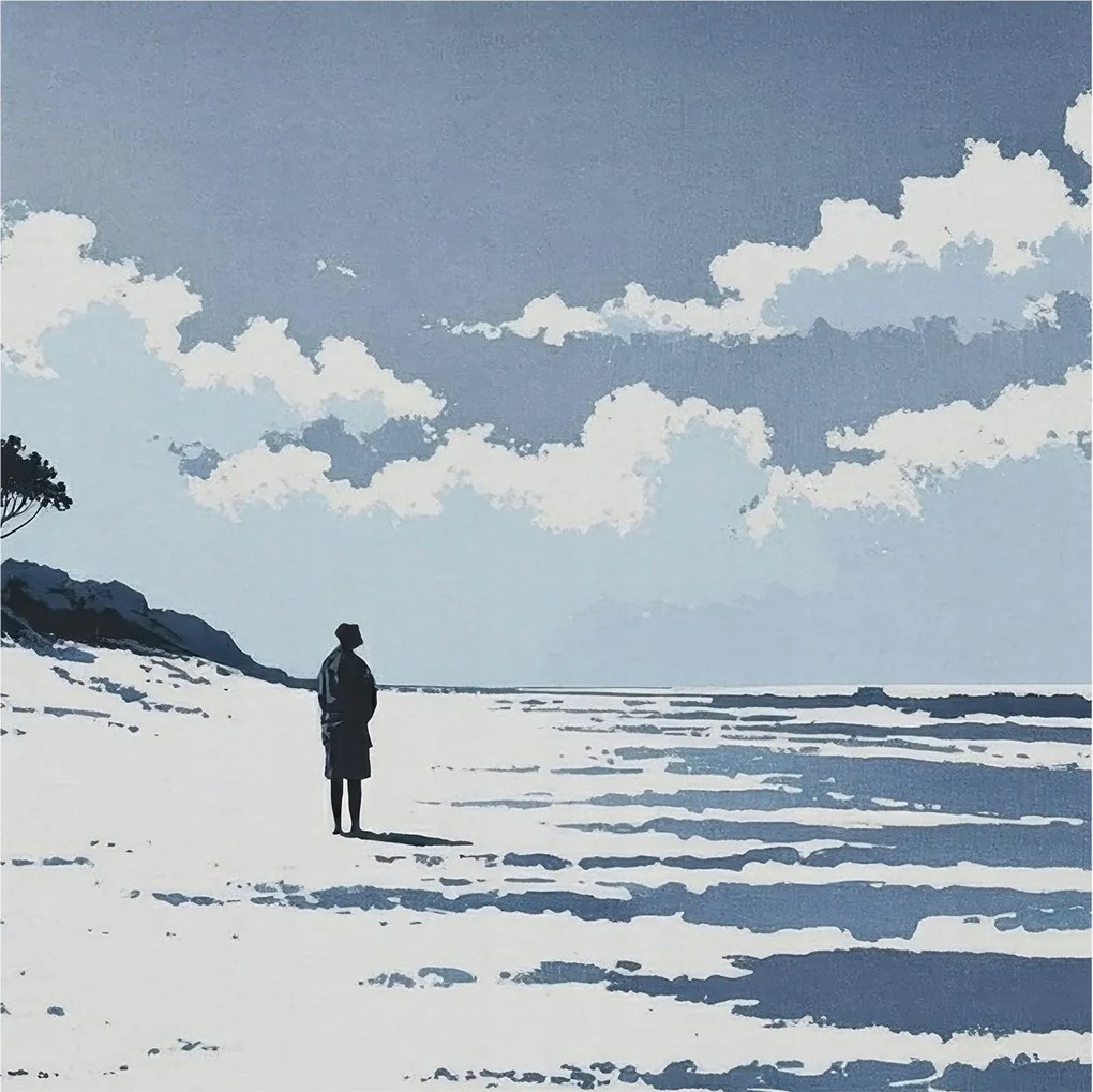 Flizelin tapéta Flizelin Fali Prémium Strand csend 250x250 Ragasztó