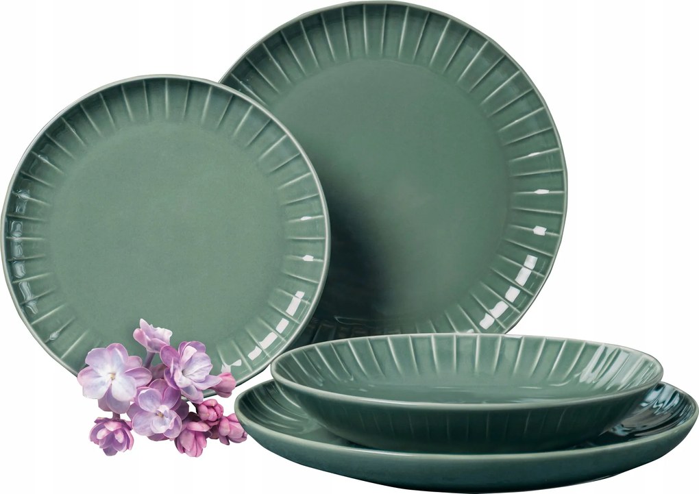 Ebéd szolgáltatás 6 fő részére Ligne 18 részes zöld Ambition