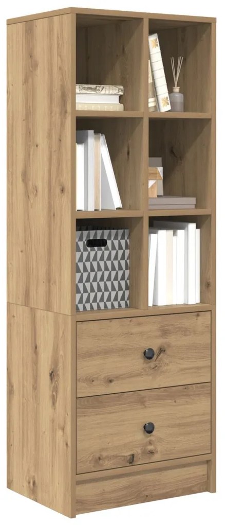 Magasfiú fiókkal kézműves tölgy 45.5 x 34 x 127 cm Faanyag