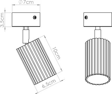BRILAGI - LED spotlámpa CRESTO 1xGU10/10W/230V bordó