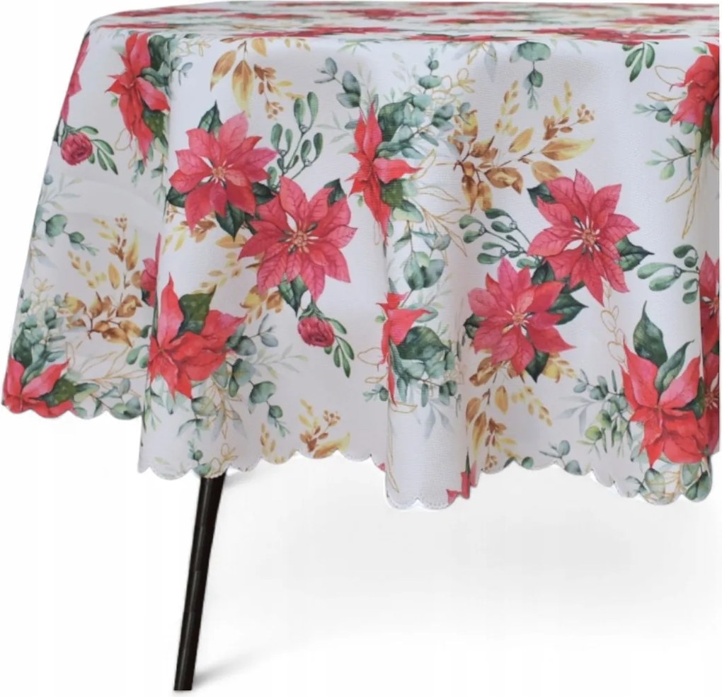 Abrosz Foltálló Ovális Fehér 110X210 CM Csillag Karácsony