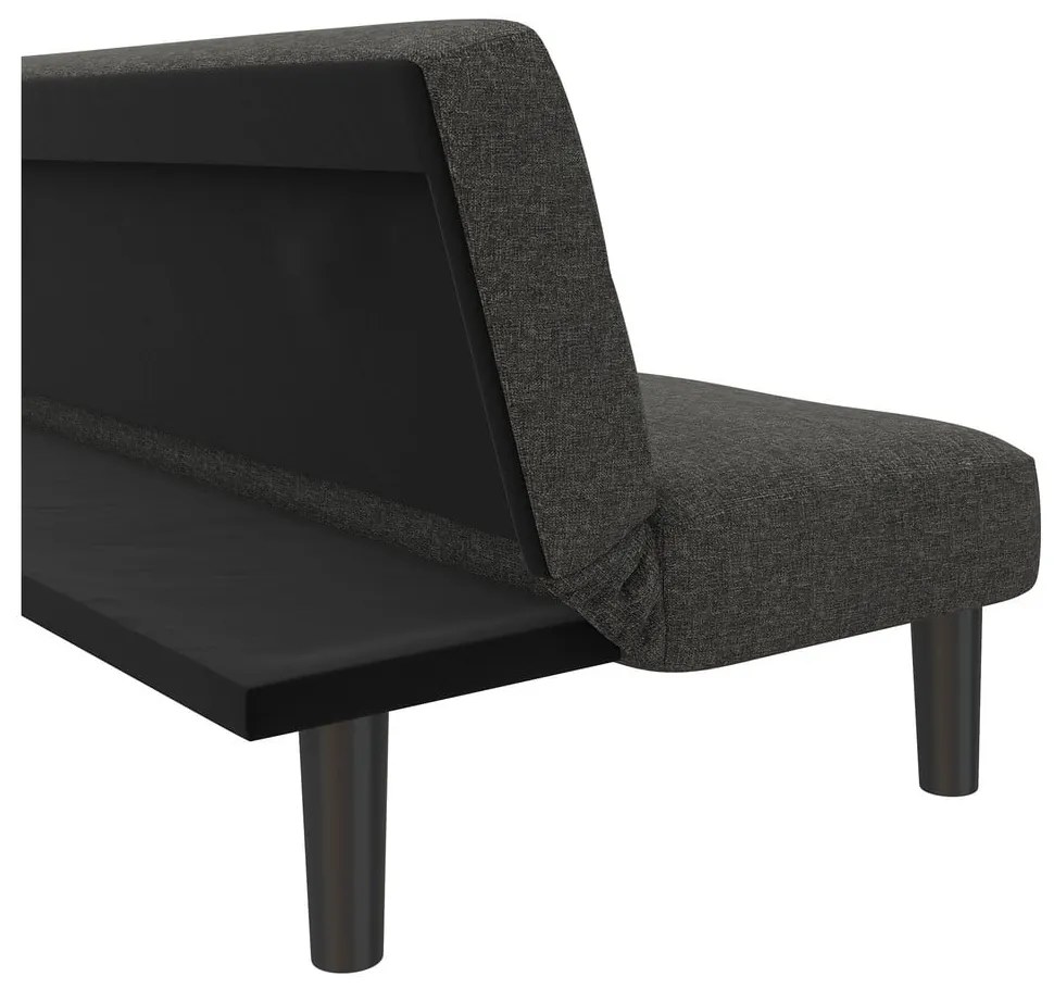 Sötétszürke kinyitható kanapé 82 cm Alby – Støraa