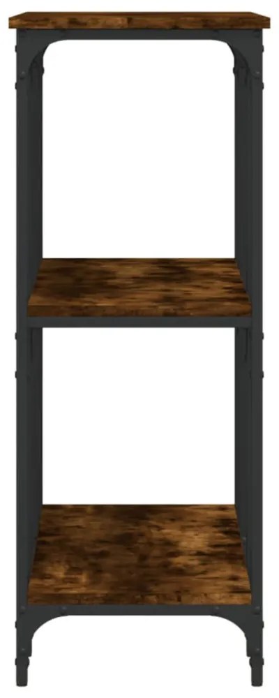 füstös tölgy színű szerelt fa tálalóasztal 102x35x90 cm