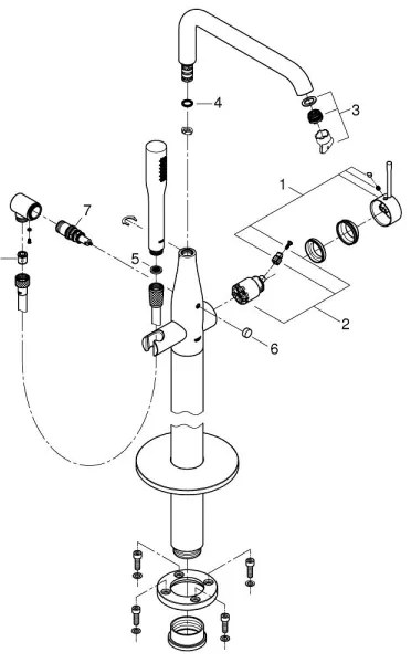 GROHE 23491GN1 - ESSENCE kádcsaptelep 277 mm, arany