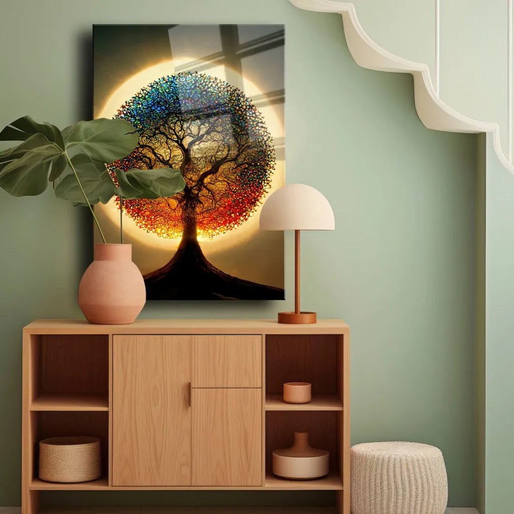 Camtbl-045 edzett üvegkép, 50 x 70 cm