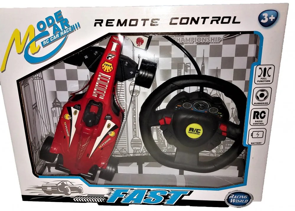 Kormány Vezérlős Formula 1 Piros Világbajnok Rc Versenyautó 26 Cm Méret
