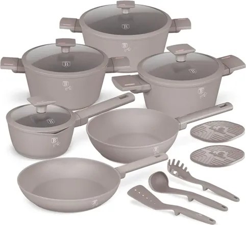 BerlingerHaus 15 részes edénykészlet Taupe Collection (BH/8111NN)