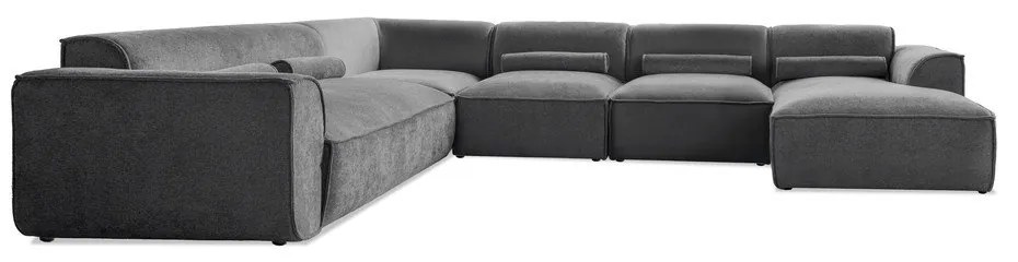 Szürke sarokkanapé (bal oldali) Flex Felix – Miuform