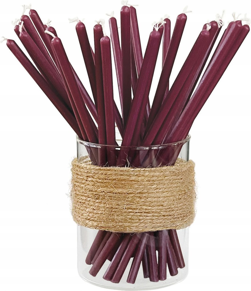 Gyertyák Lila Gyertyák 50% Viasz Rituális Dekoratív 20cm 20db