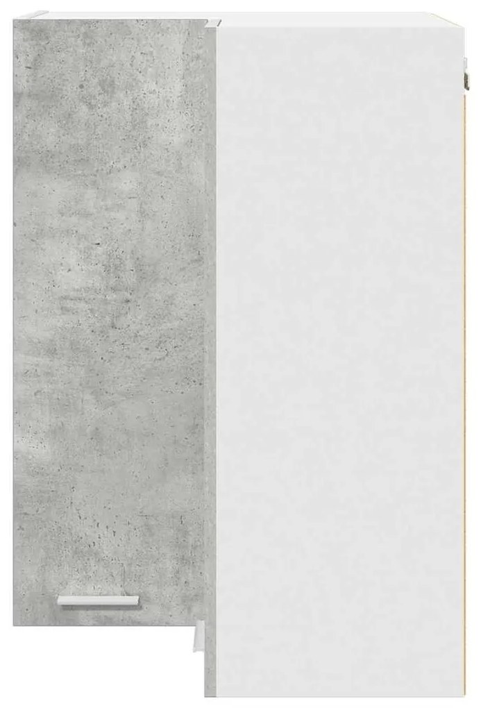 Függő szekrény Riga Beton szürke és fehér 57 x 57 x 80 cm