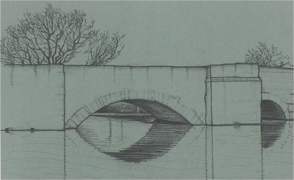 Flizelin tapéta falra Prémium ívhíd 416x254 ragasztó