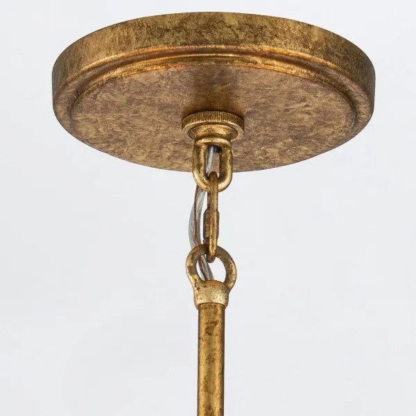 Elstead KRISTY3-DG-OPAL - KRISTY rúdon függő csillár 3xE27/40W/230V, rézszínű